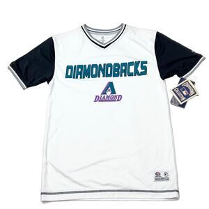 True Fan Arizona Diamondbacks Jersey Adult Small White Cooperstown Collection